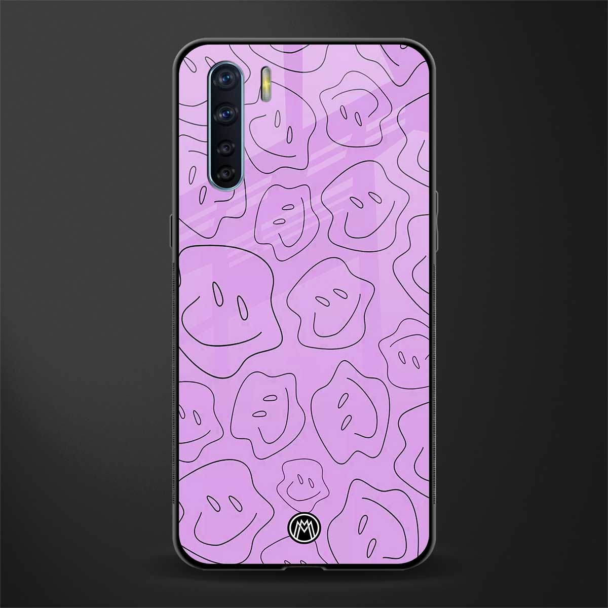 kinda sad kinda happy glass case for oppo f15 image