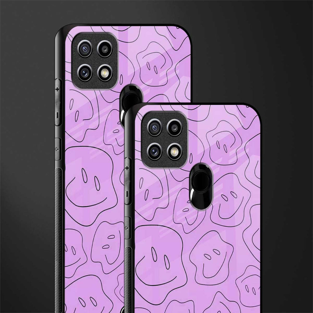 kinda sad kinda happy glass case for oppo a15s image-2