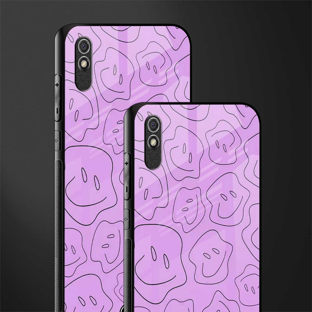 kinda sad kinda happy glass case for redmi 9a image-2