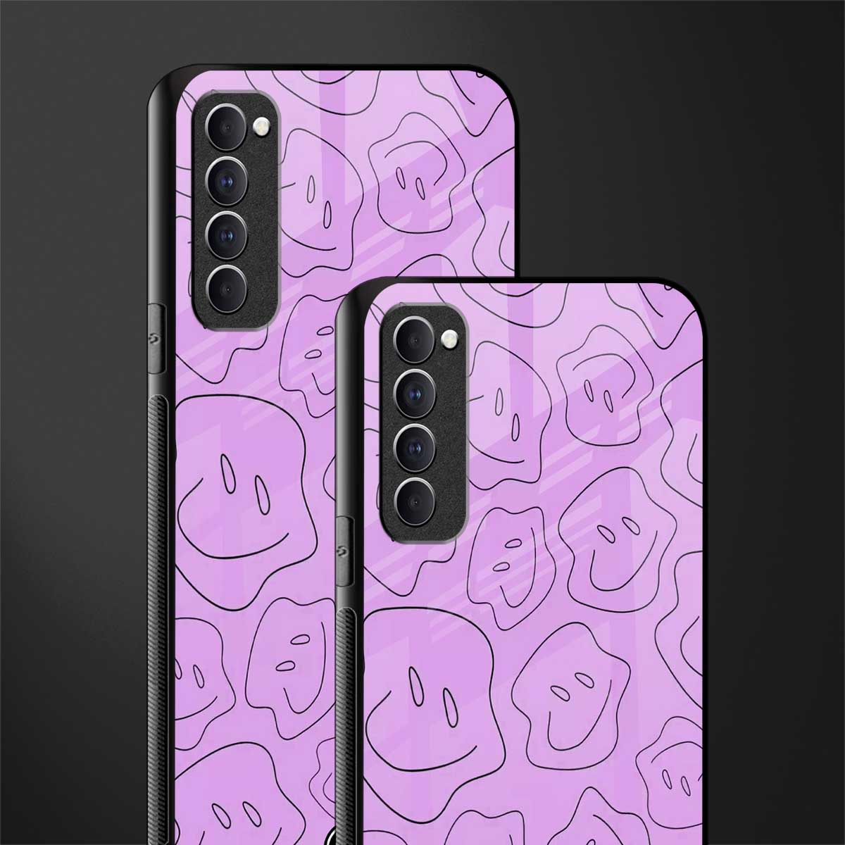 kinda sad kinda happy glass case for oppo reno 4 pro image-2