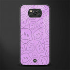 kinda sad kinda happy glass case for poco x3 image