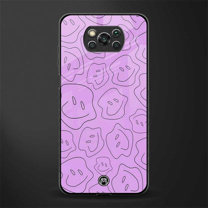 kinda sad kinda happy glass case for poco x3 image