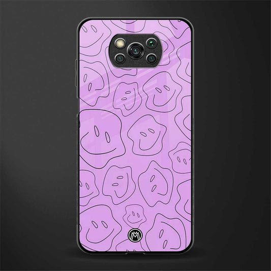kinda sad kinda happy glass case for poco x3 image
