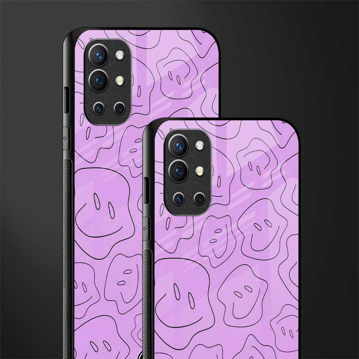 kinda sad kinda happy glass case for oneplus 9r image-2