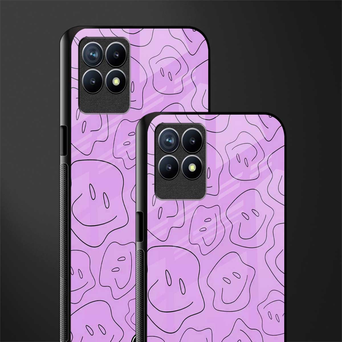 kinda sad kinda happy glass case for realme 8i image-2