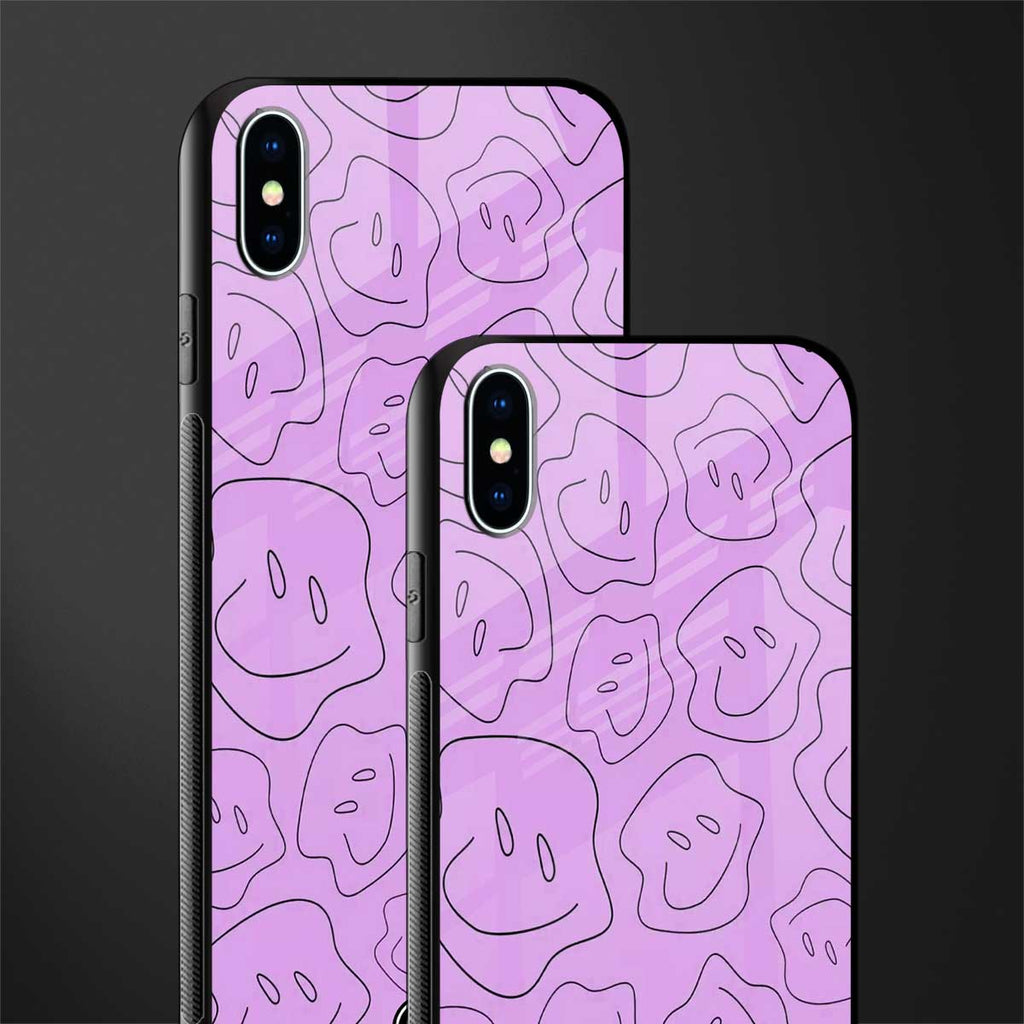 kinda sad kinda happy glass case for iphone xs max image-2