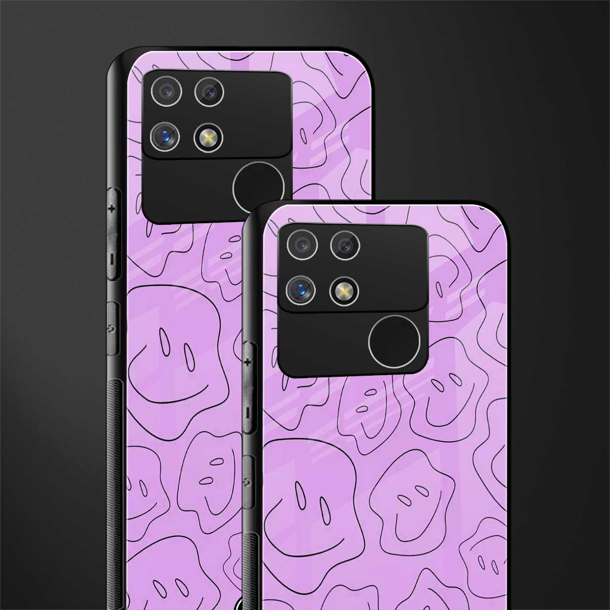 kinda sad kinda happy back phone cover | glass case for realme narzo 50a