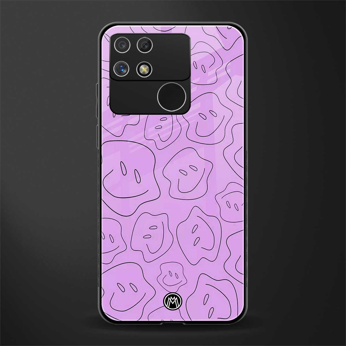 kinda sad kinda happy back phone cover | glass case for realme narzo 50a