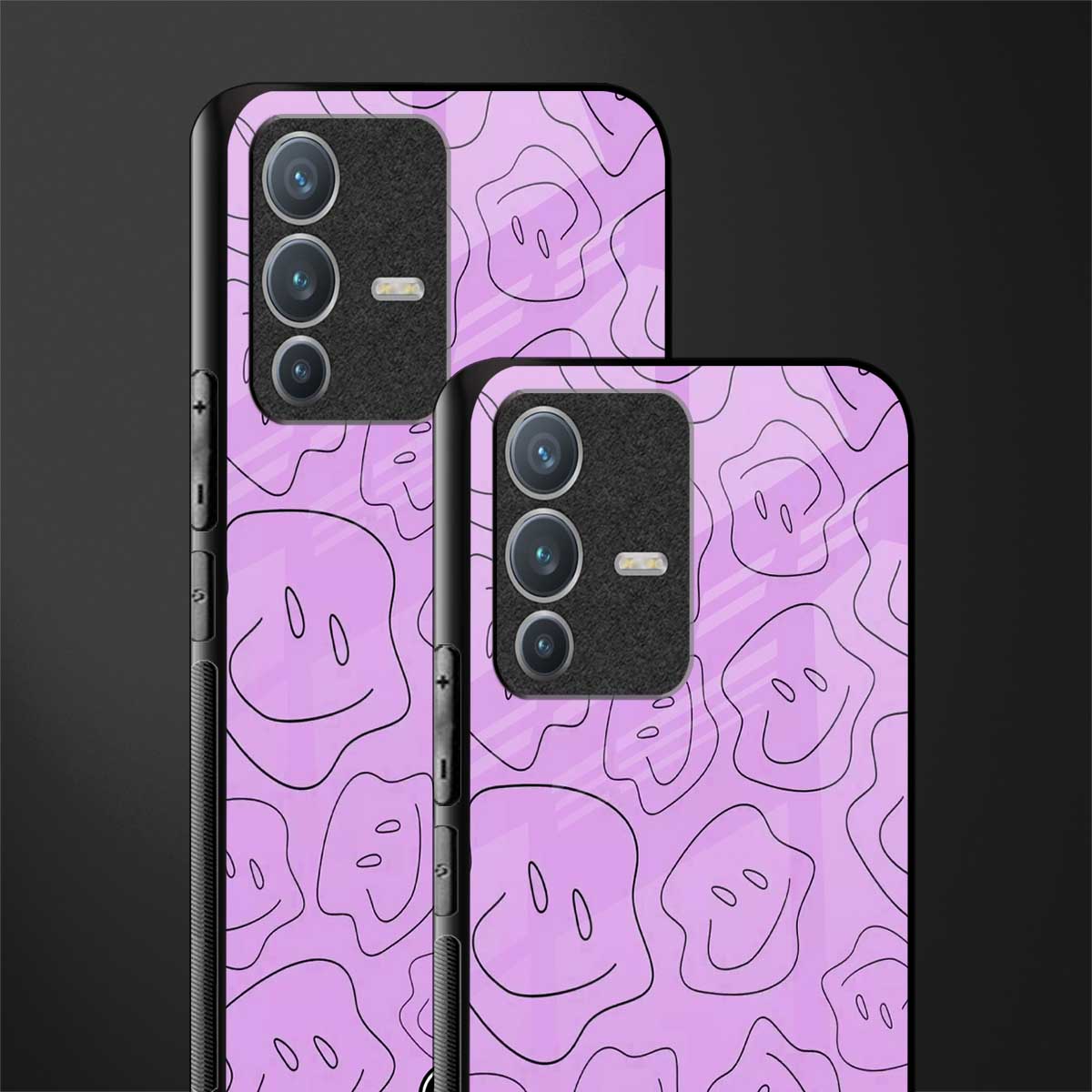 kinda sad kinda happy glass case for vivo v23 pro 5g image-2