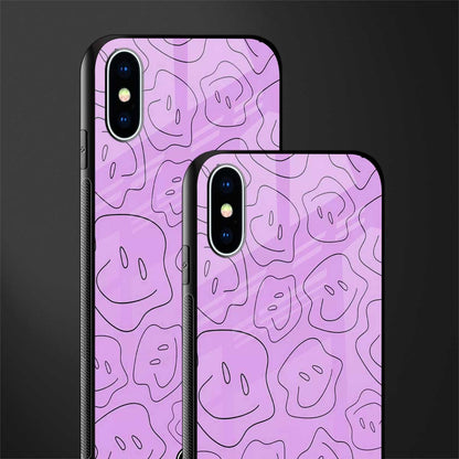 kinda sad kinda happy glass case for iphone xs image-2