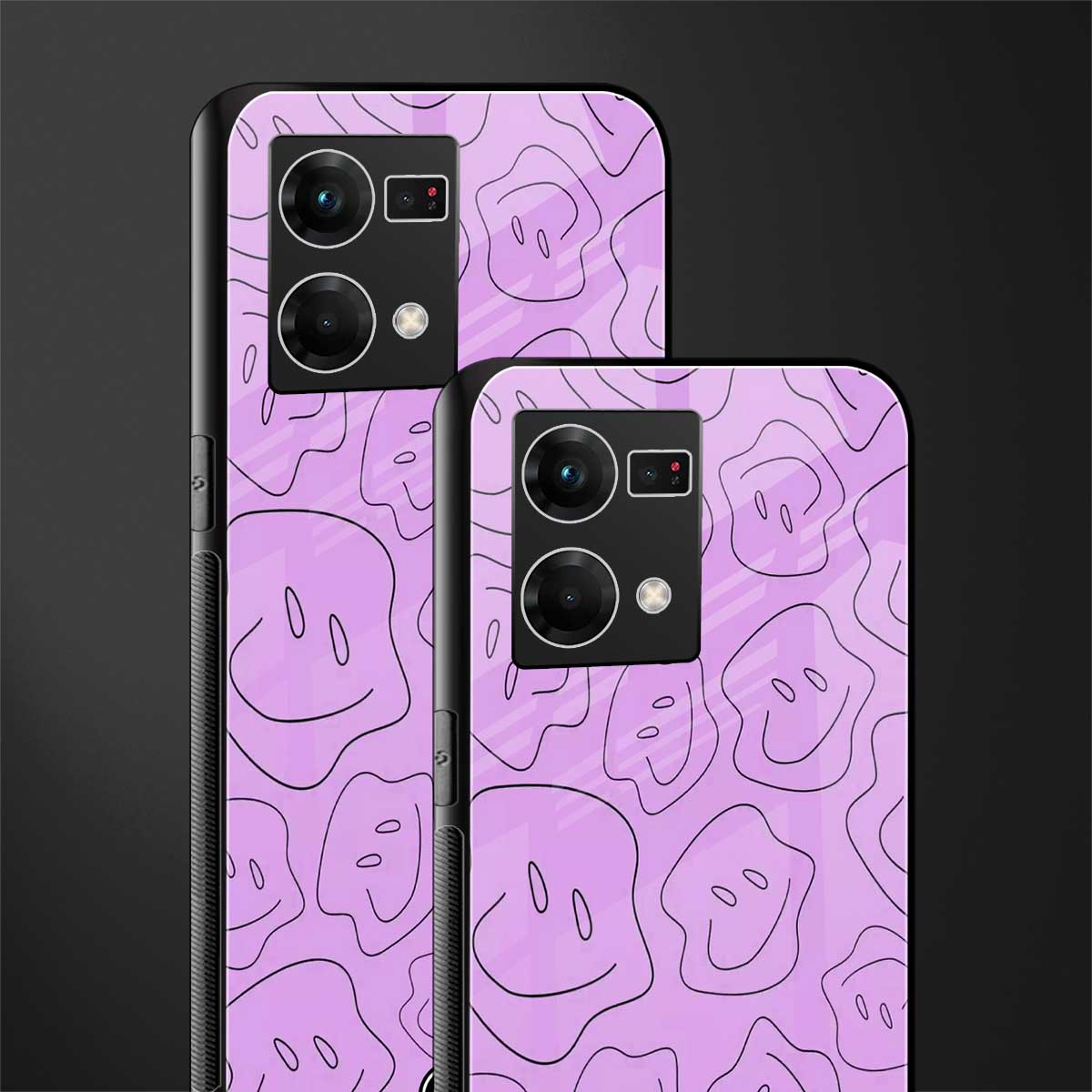 kinda sad kinda happy back phone cover | glass case for oppo f21 pro 4g