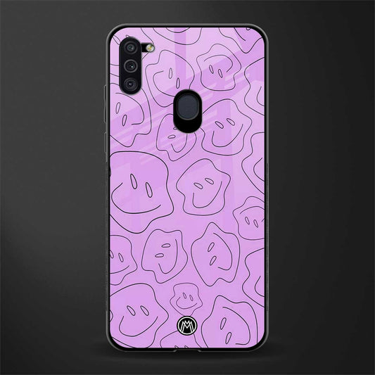 kinda sad kinda happy glass case for samsung a11 image