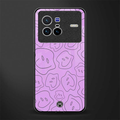 kinda sad kinda happy glass case for vivo x80 image