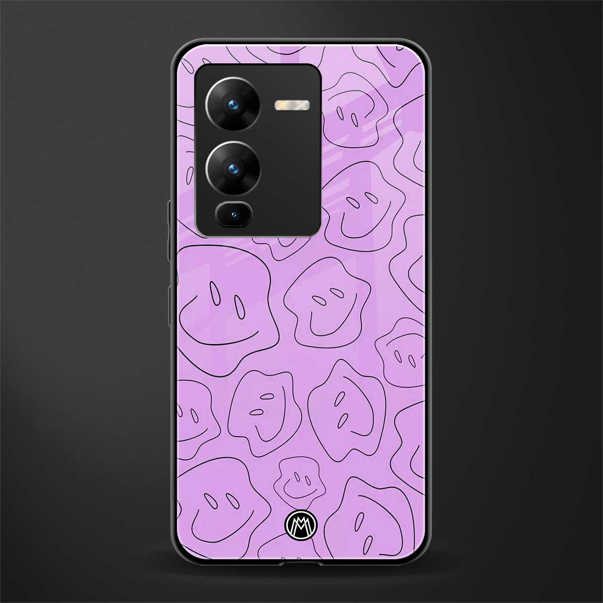 kinda sad kinda happy back phone cover | glass case for vivo v25 pro 5g