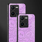 kinda sad kinda happy back phone cover | glass case for vivo y35 4g