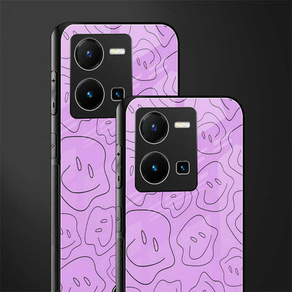 kinda sad kinda happy back phone cover | glass case for vivo y35 4g