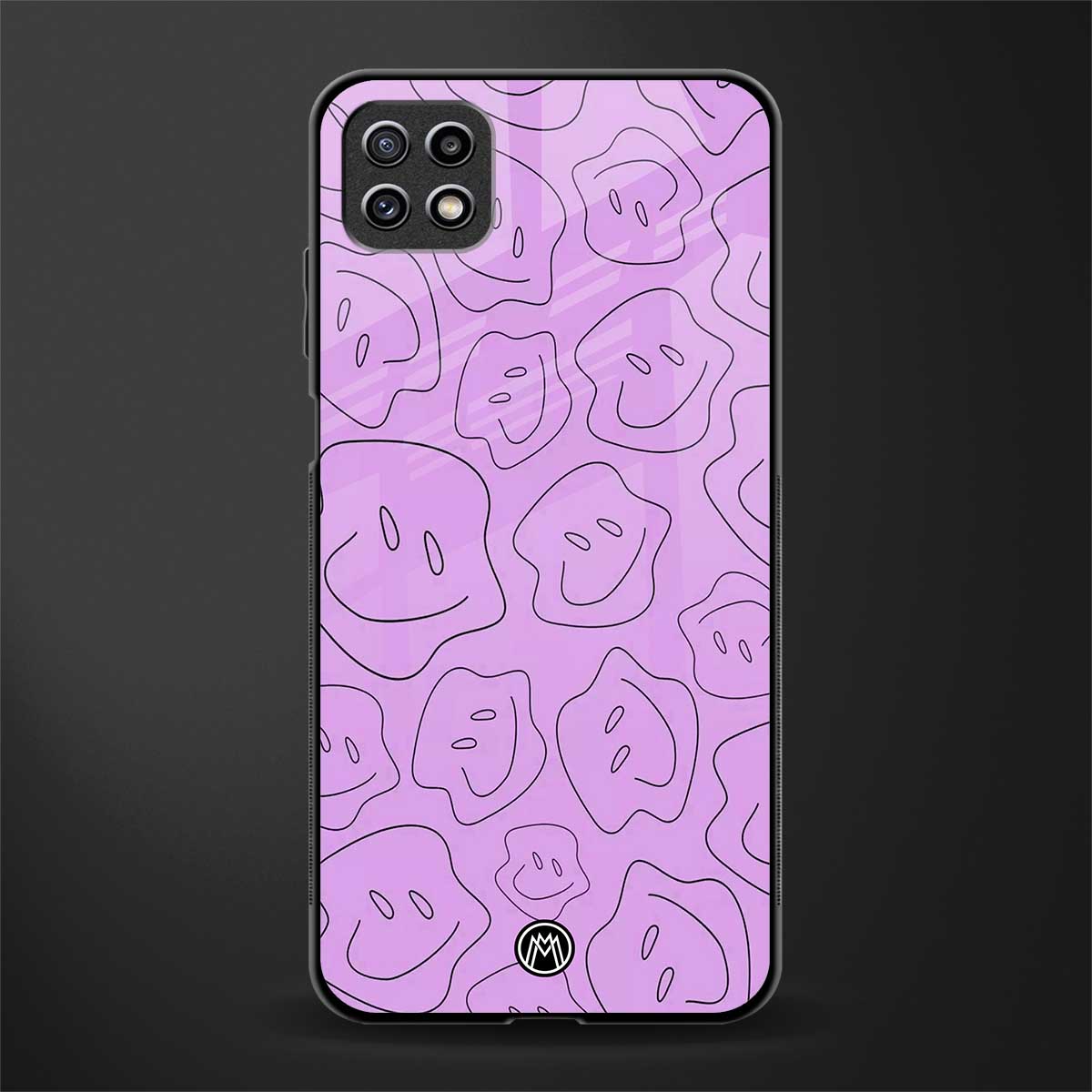 kinda sad kinda happy back phone cover | glass case for samsung galaxy f42