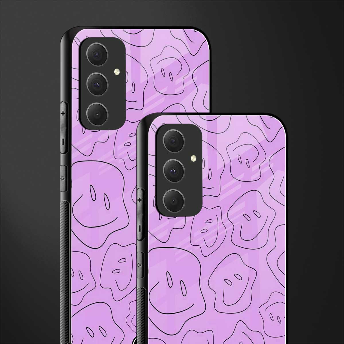 kinda sad kinda happy back phone cover | glass case for samsung galaxy a54 5g