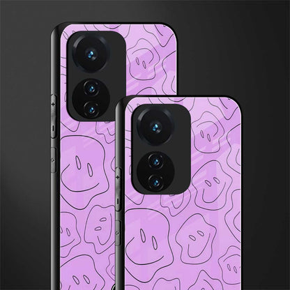 kinda sad kinda happy back phone cover | glass case for vivo t1 44w 4g