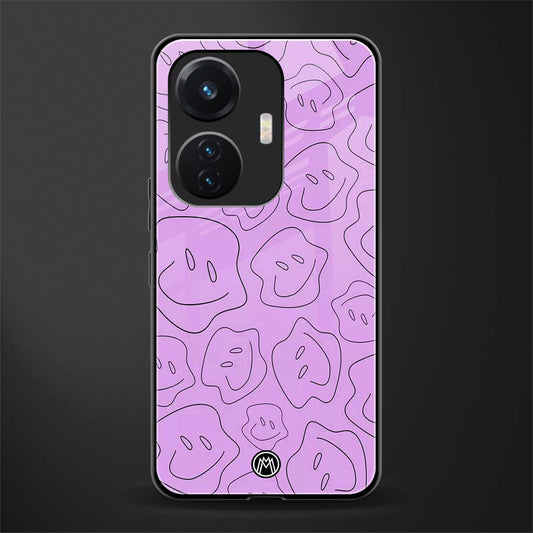 kinda sad kinda happy back phone cover | glass case for vivo t1 44w 4g