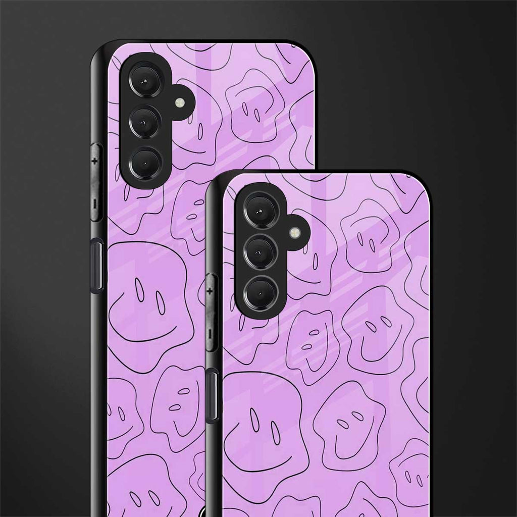 kinda sad kinda happy back phone cover | glass case for samsun galaxy a24 4g