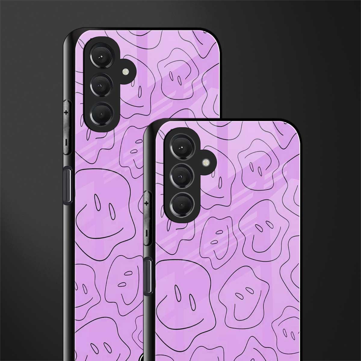 kinda sad kinda happy back phone cover | glass case for samsun galaxy a24 4g