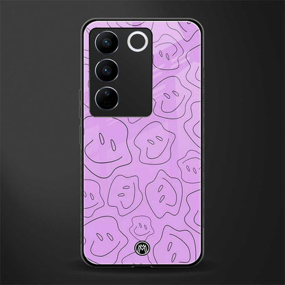 kinda sad kinda happy back phone cover | glass case for vivo v27 pro 5g