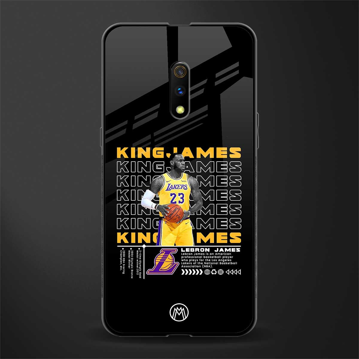 king james glass case for realme x image