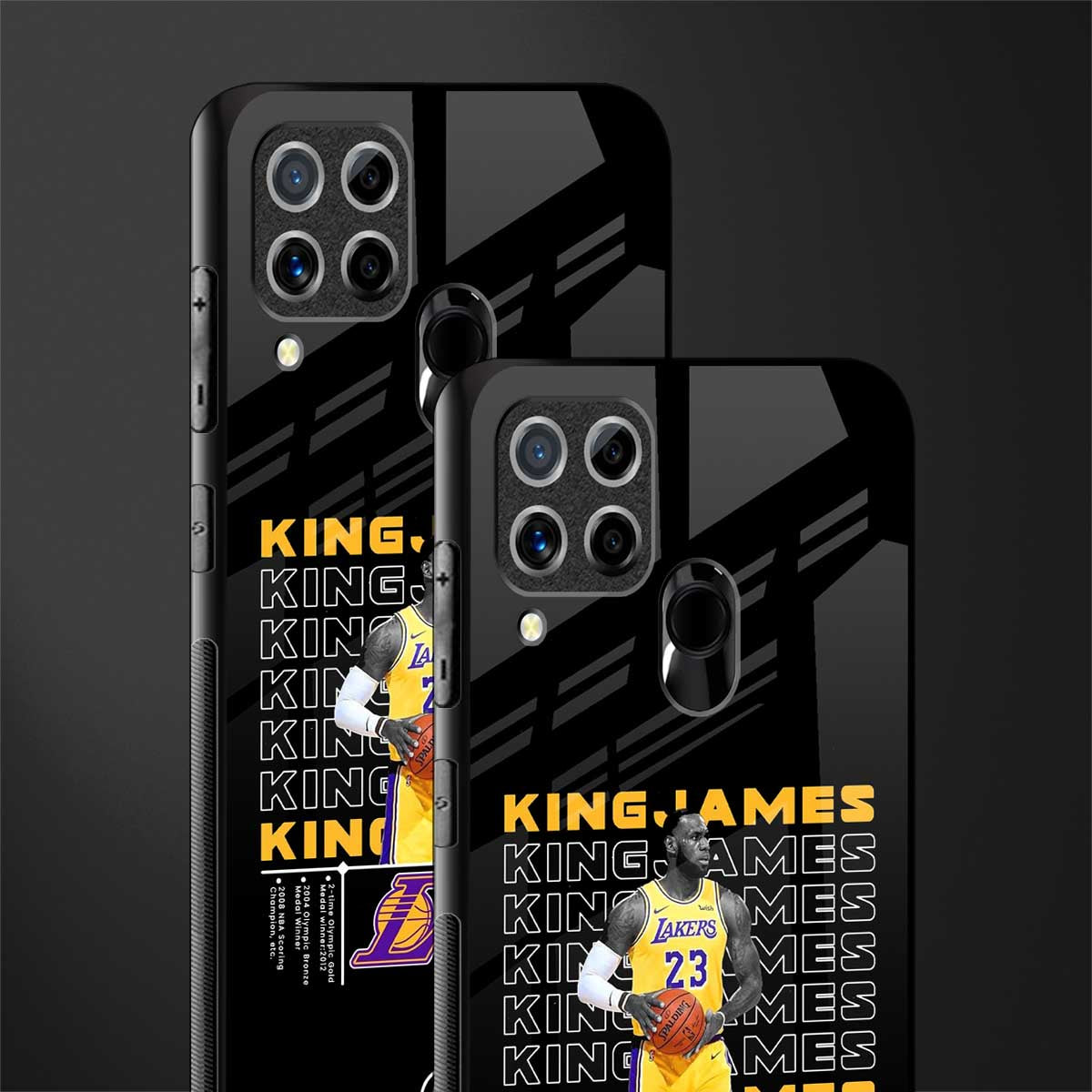 king james glass case for realme c15 image-2