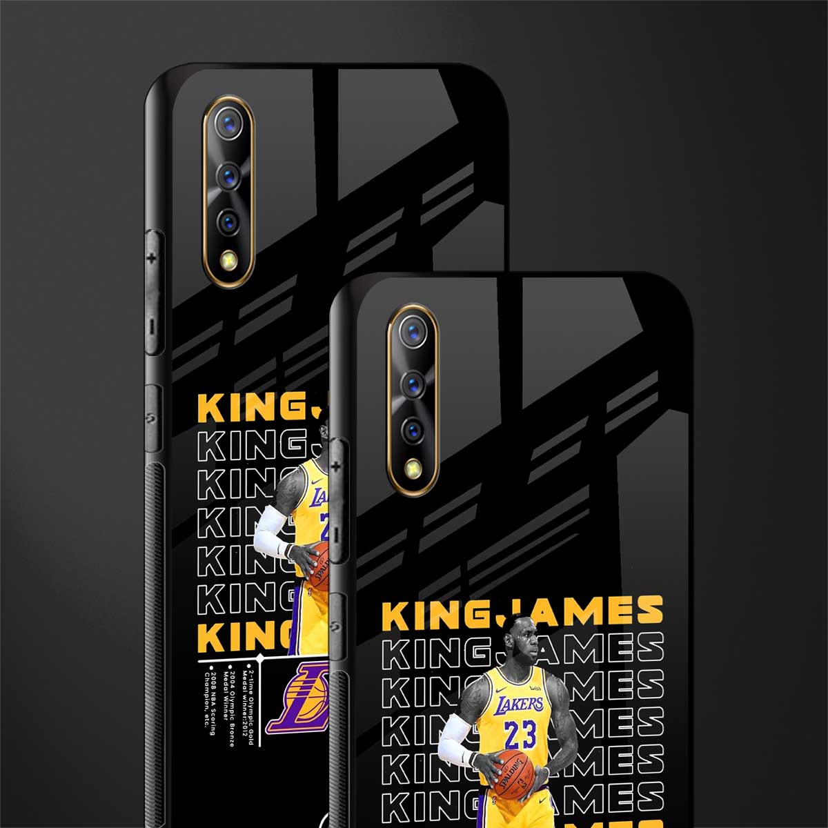 king james glass case for vivo z1x image-2