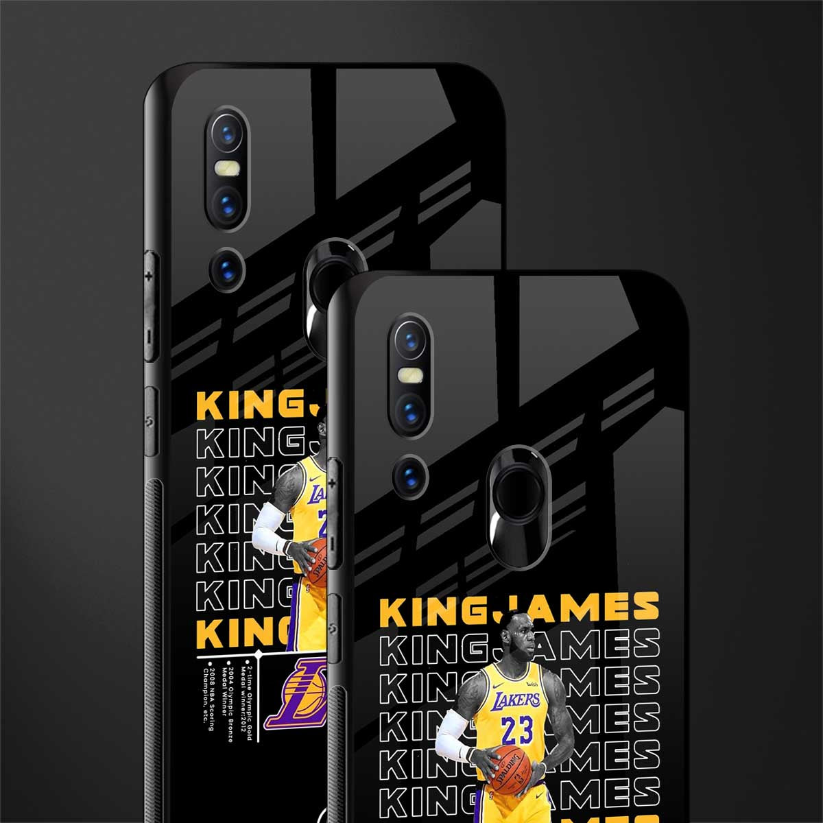 king james glass case for vivo v15 image-2