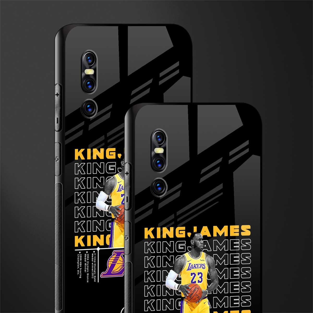 king james glass case for vivo v15 pro image-2