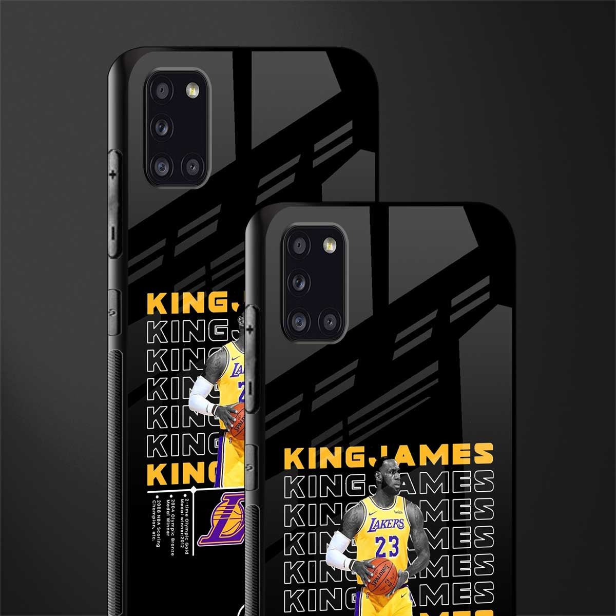 king james glass case for samsung galaxy a31 image-2