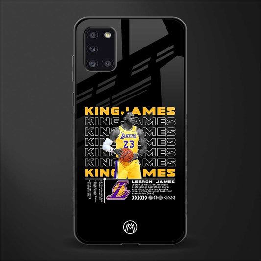 king james glass case for samsung galaxy a31 image