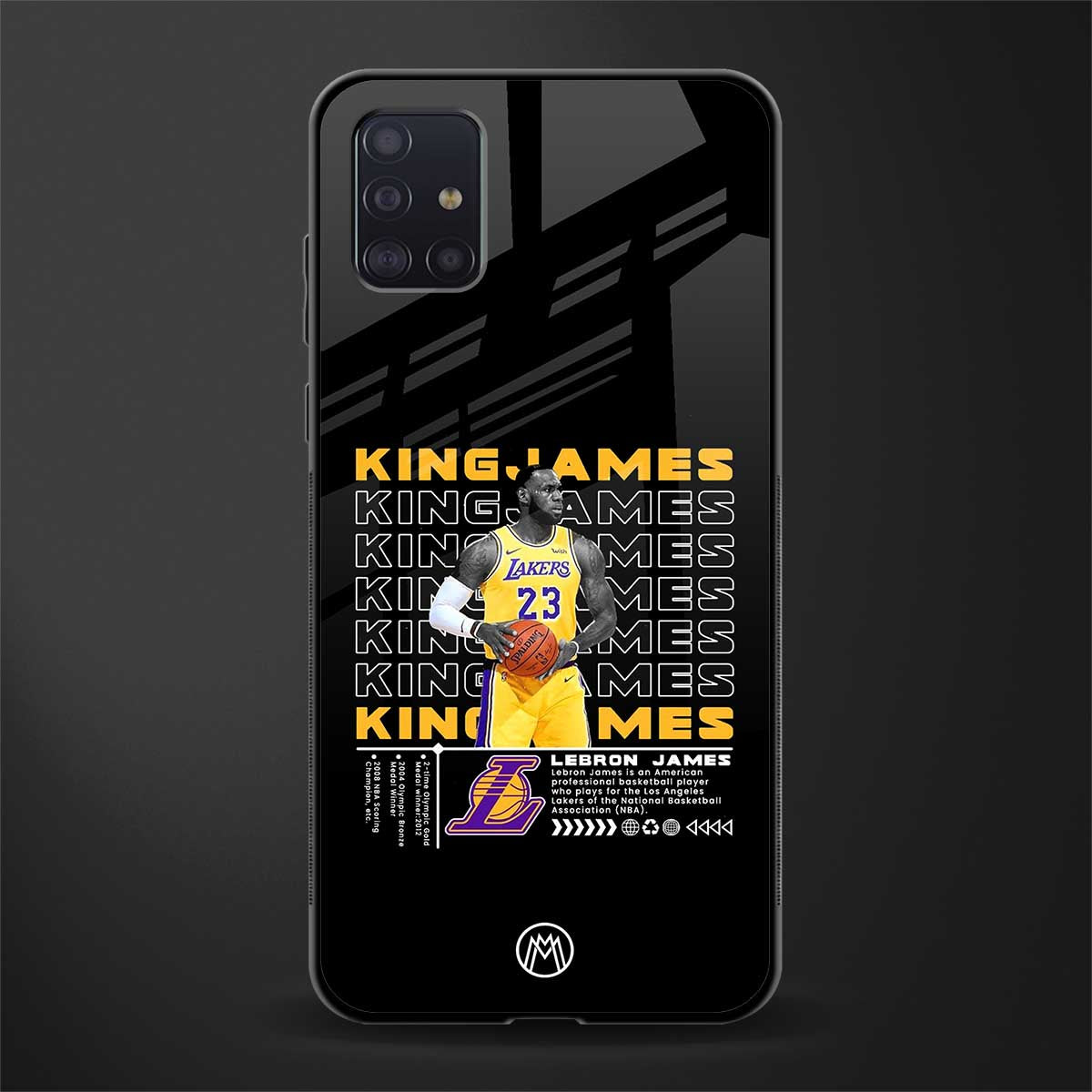 king james glass case for samsung galaxy a71 image