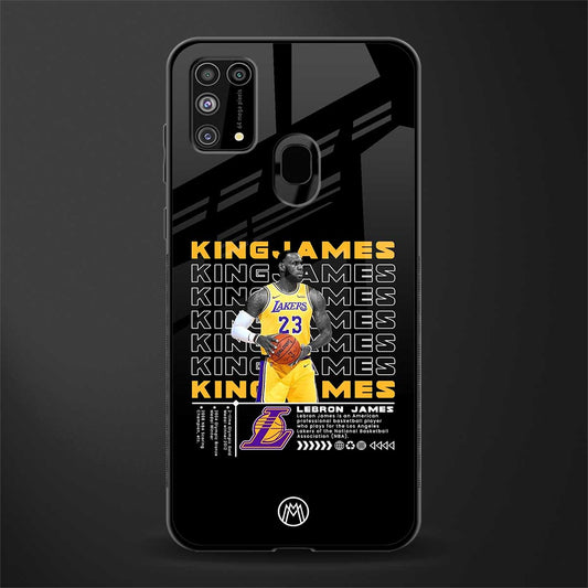 king james glass case for samsung galaxy m31 image