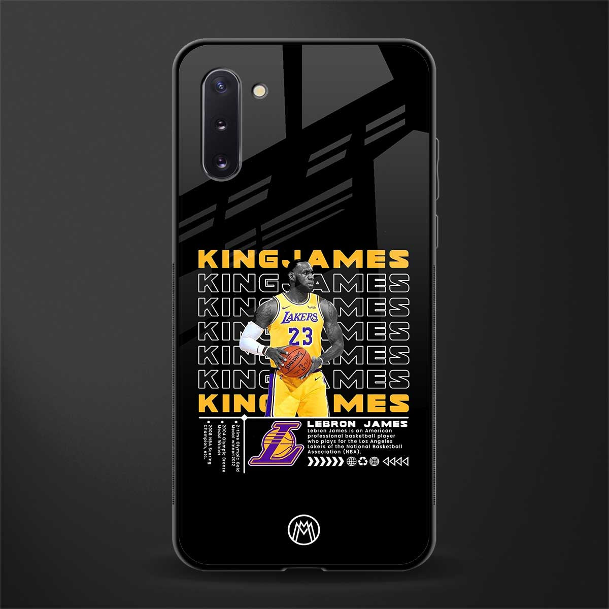 king james glass case for samsung galaxy note 10 image