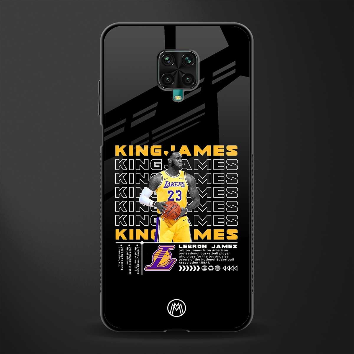 king james glass case for redmi note 9 pro max image
