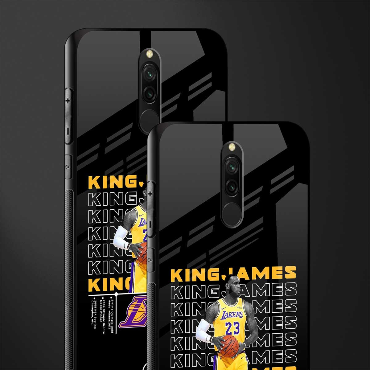 king james glass case for redmi 8 image-2