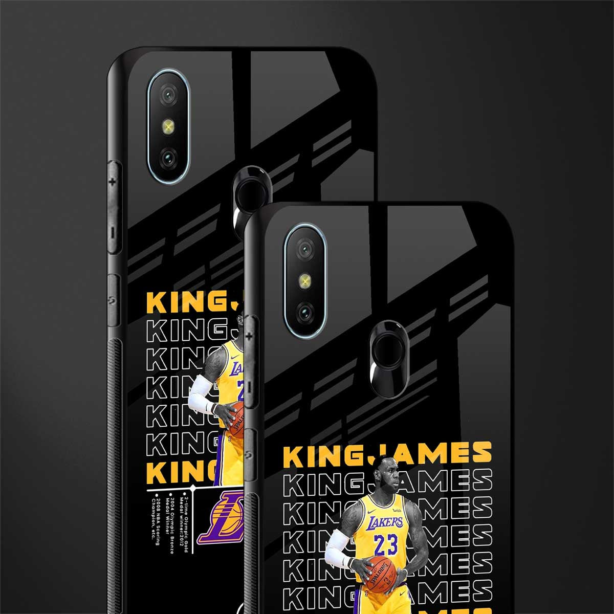 king james glass case for redmi 6 pro image-2