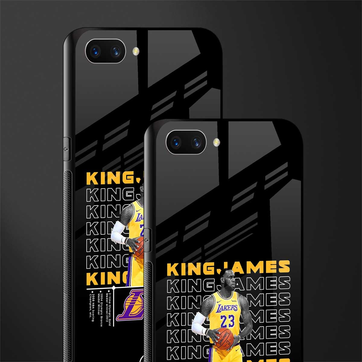 king james glass case for oppo a3s image-2