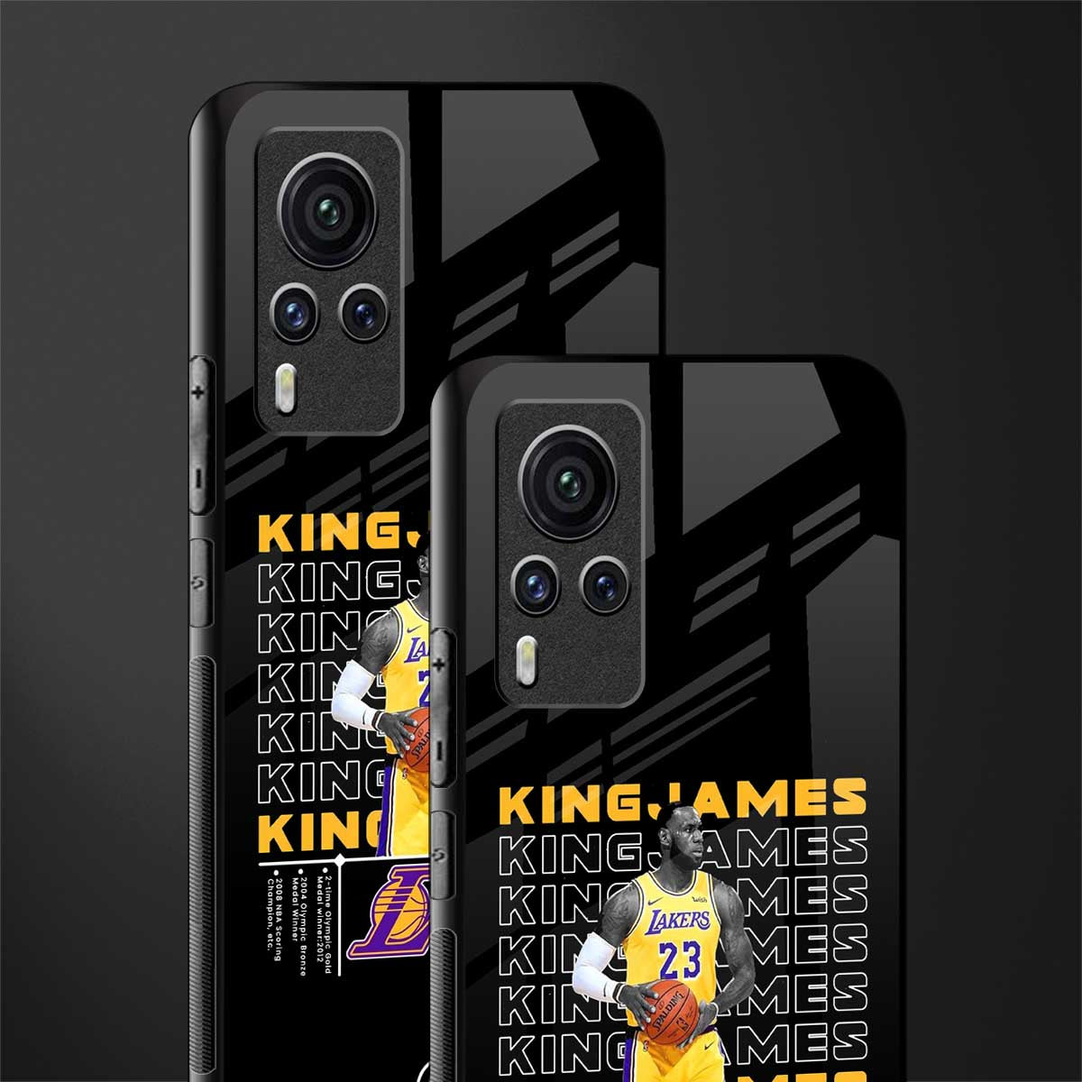 king james glass case for vivo x60 pro image-2