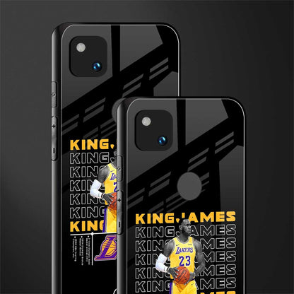 king james back phone cover | glass case for google pixel 4a 4g