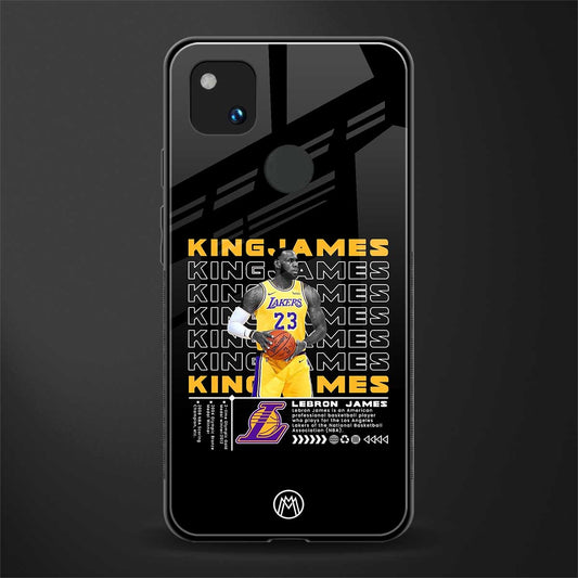 king james back phone cover | glass case for google pixel 4a 4g