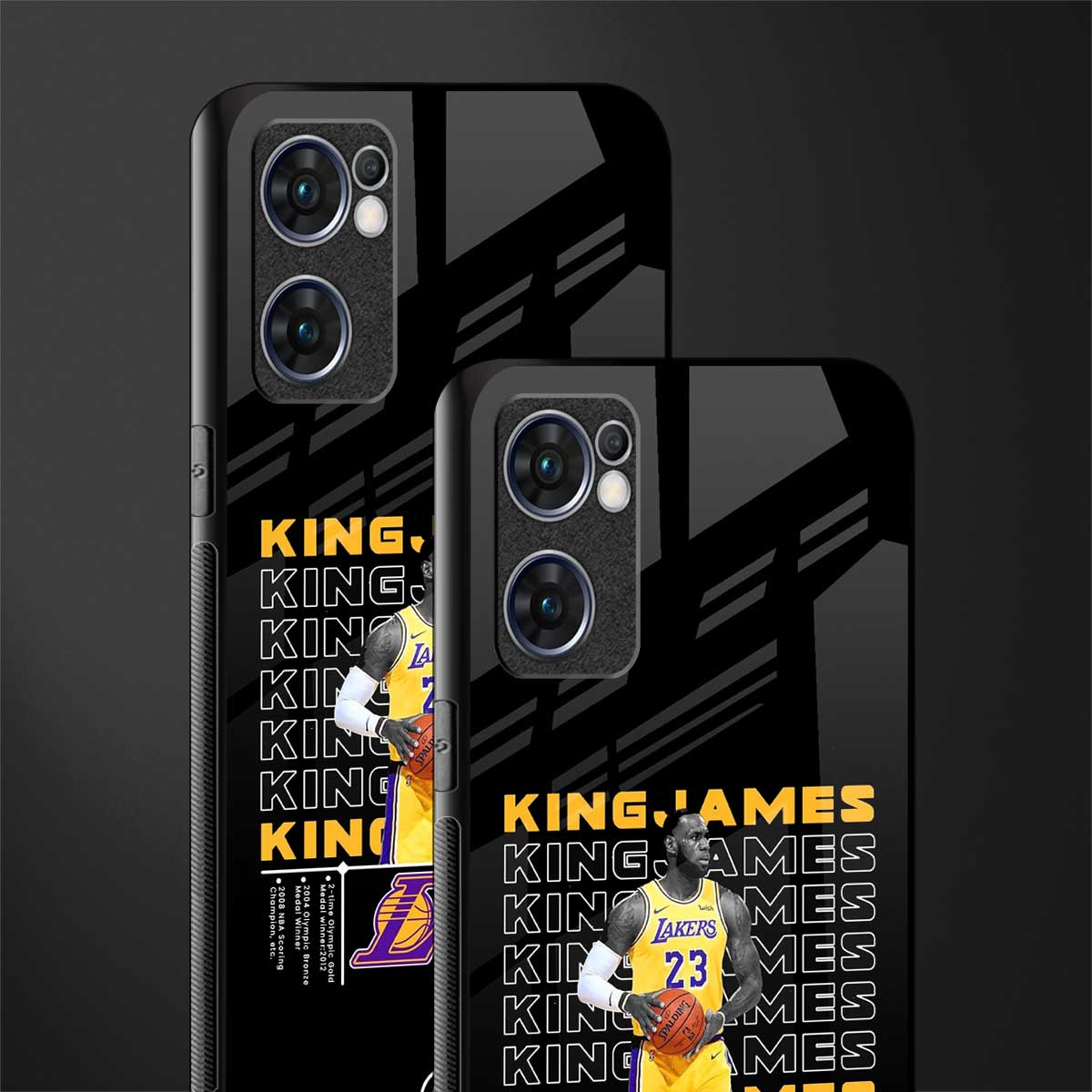 king james glass case for oppo reno7 5g image-2