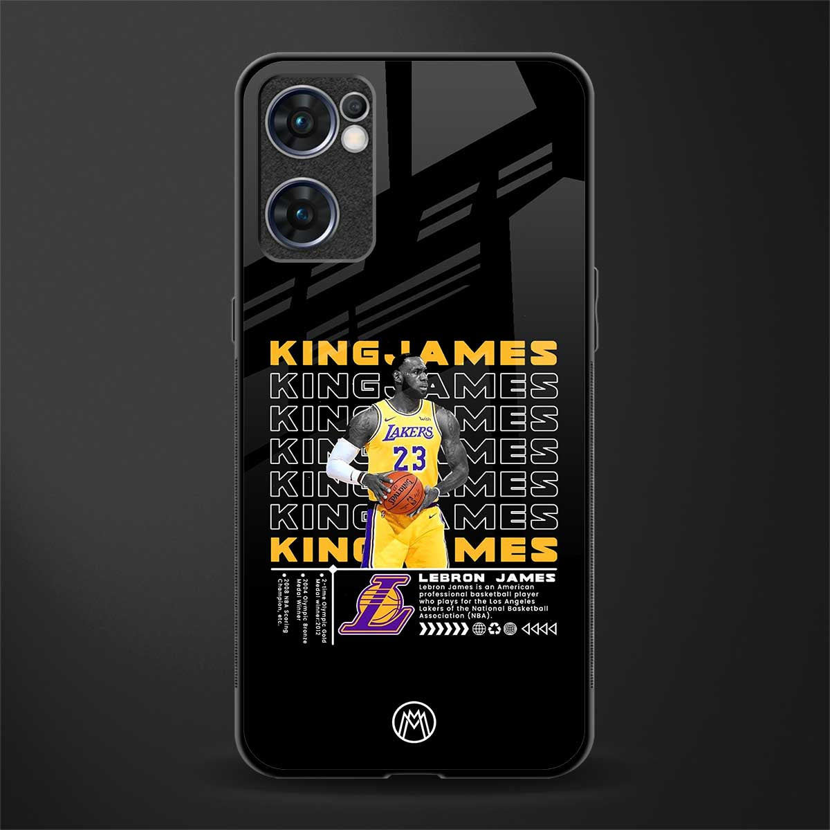 king james glass case for oppo reno7 5g image