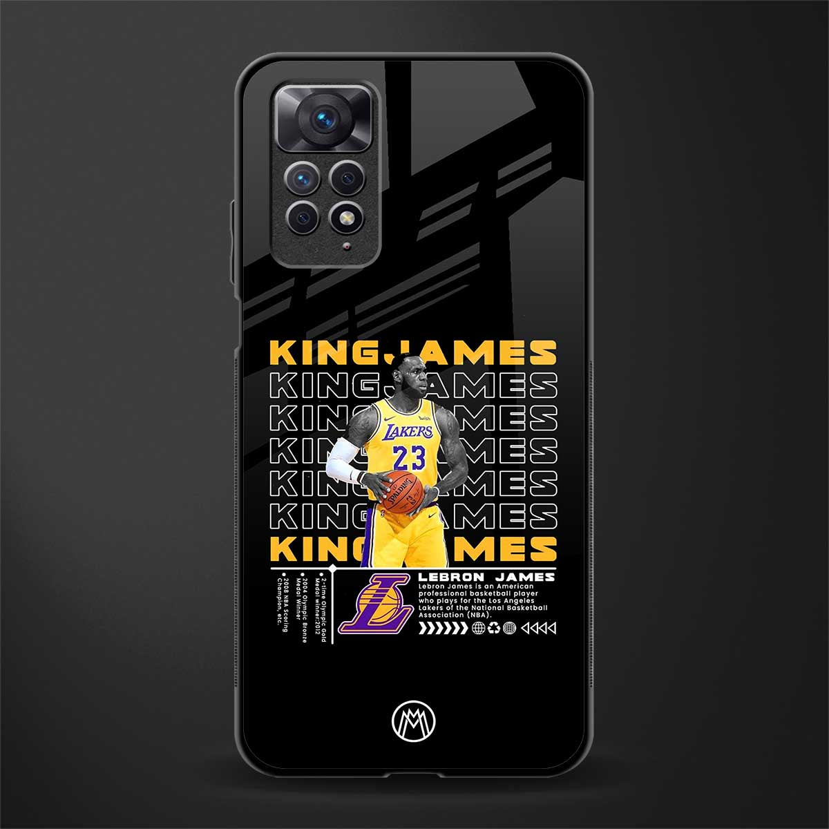 king james glass case for redmi note 11 pro image