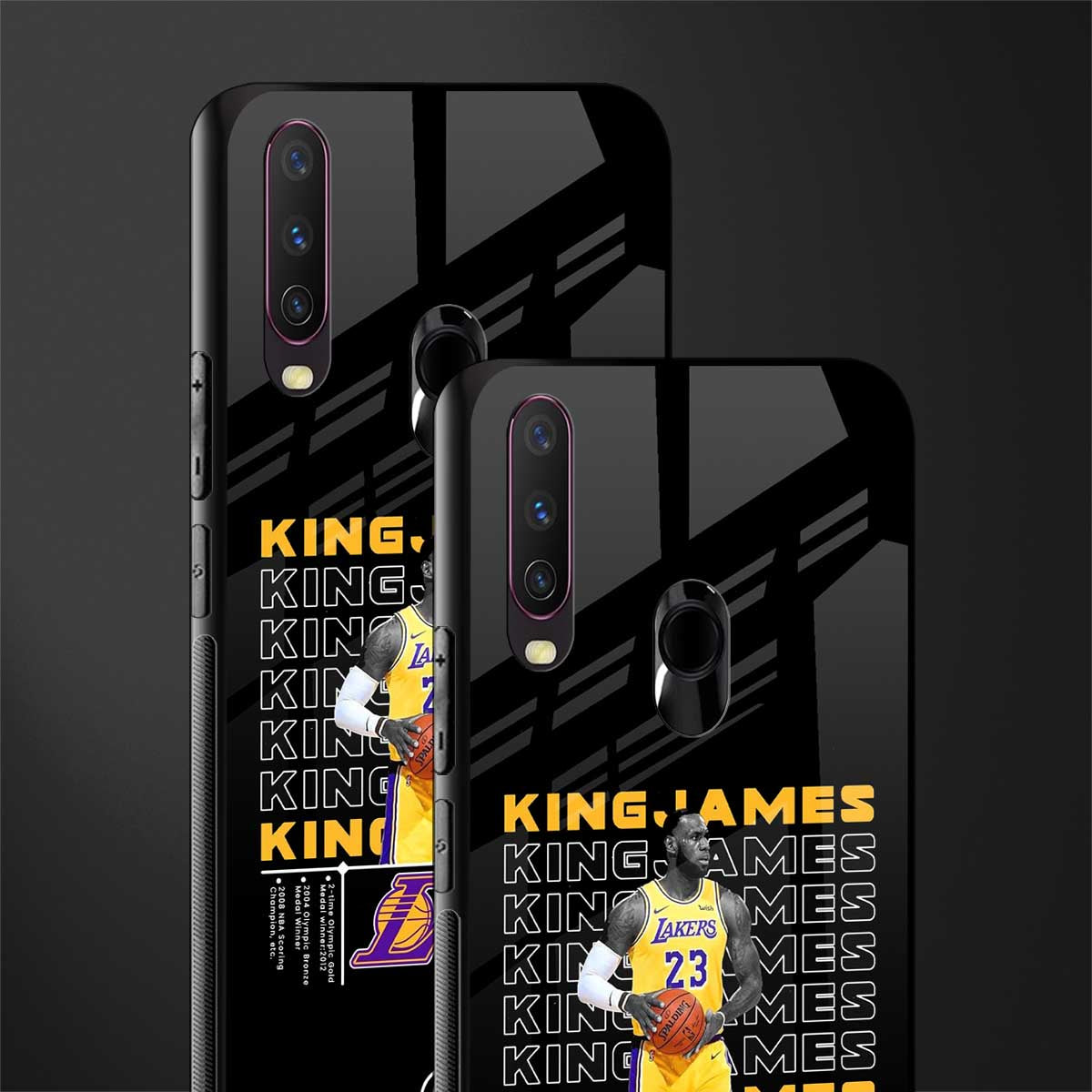 king james glass case for vivo y17 image-2