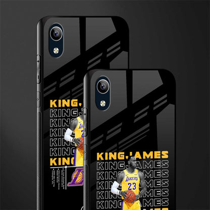 king james glass case for vivo y1s without fingerprint image-2
