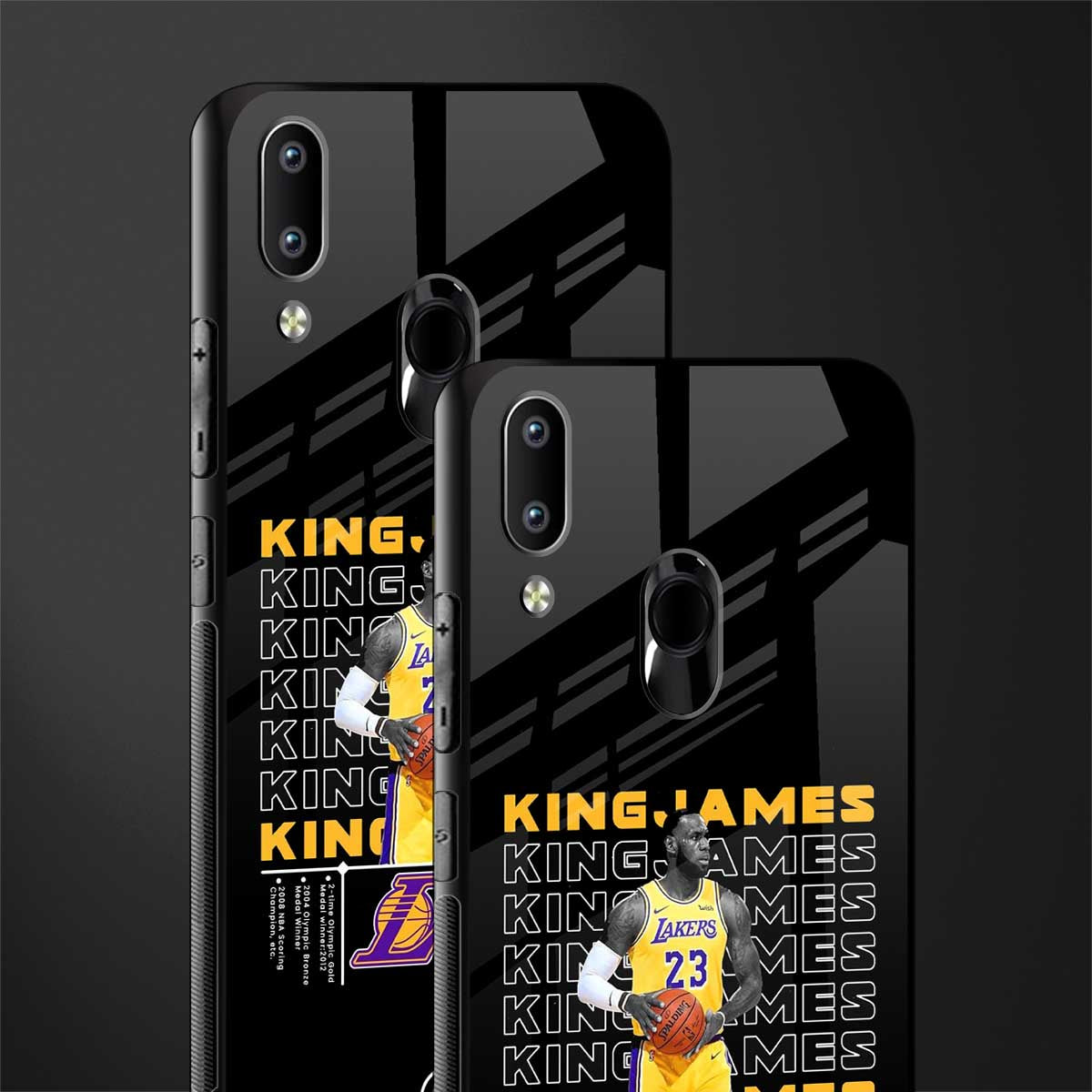 king james glass case for vivo y95 image-2